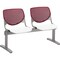 Kfi Kool Beam Seat Beam Seating, Tan Back, 47 in W 22â€ L 31â€ H, Polypropylene Seat 2300BEAM2-BP07-SP08 - alternate 1