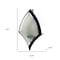 Homeroots 7" Black Abstract Metal And Glass Wall Sconce Candle Holder 608435 - alternate 5