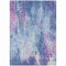 Homeroots 5' X 8' Blue Peach And Sky Blue Abstract Washable Indoor Outdoor Area Rug 615855 - alternate 9