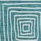 Homeroots 5' X 8' Teal Blue And Ivory Geometric Washable Indoor Outdoor Area Rug 600781 - alternate 9