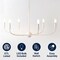Jonathan Y Ainsley 35" 6-Light Grand Traditional Farmhouse Adjustable Swooping Arm Candle-Style Metal LED Chand JYL9562A - alternate 10