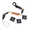 Ergodyne S Orange and Black Coil Lanyard plus Mini Adhesive Mounts HL 3151S - alternate 1