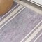 Jonathan Y Bande Distressed Ticking Stripe Non-Slip Machine-Washable Lavender/Ivory 5 ft. x 8 ft. Area Rug WSH121A-5 - alternate 8