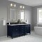 James Martin Vanities Brittany 72'' Dbl Vanity, Victory Blue w/ 3 CM Victorian Silver Silestone Top w/ Wireless Charger 650-V72-VBL-FVSL - alternate 9