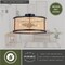 Vaxcel Berens 15.5-in W Matte Black Modern Farmhouse Drum Semi Flush Mount Ceiling Light C0289 - alternate 8