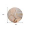 Homeroots 8' Round Orange Round Abstract Washable Non Skid Indoor Outdoor Area Rug 559699 - alternate 7
