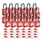 Brady Padlock, Keyed Different, Nylon, Red, 1 1/2 in Shackle Height, 1 1/2 in Body Width, PK24 SDPL-RED-38PL-KD24 - alternate 1