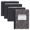 Roaring Spring Case of Black Marble Comp Notebooks, College Ruled, 80 sht, 15lb White Paper, 9.75"x7.75", Hard Cover, PK48 77226cs - alternate 1