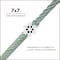 Laureola Industries 3/32 in.-1/8 in. Vinyl Coated Clear Galvanized Cable 7x7 Strand Wire Rope, 1000 ft ZAG332018-77-GPC-1000 - alternate 2