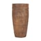 Homeroots 11" Brown Solid Wood Cylinder Table Vase 608375 - alternate 1