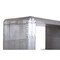 Homeroots 71" Silver Aluminum Four Tier Bookcase with Two Drawers 488870 - alternate 9