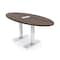Skutchi Designs 6ft Oval Conference Table With Power | Harmony Series | 4 Person Meeting Room Table HAR-OVL-36X72-T-H3041-ESIL - alternate 1