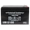 Upg Sealed Lead Acid Battery, 12 V, 15Ah, UB12150, F2 Faston Tab Terminal, AGM Type 40672 - alternate 7