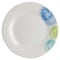 Gibson Home Blue Meadow 12 Piece Fine Ceramic Dinnerware Set in White with Colored Accents 142757.12 - alternate 8