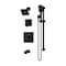 Symmons Duro HydroMersion Double Handle Tub and Shower Trim Kit with Hand Spray (Valve Not Included) 3696MB15TRM - alternate 1
