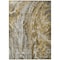 Homeroots 8' X 10' Brown Taupe And Gold Abstract Washable Indoor Outdoor Area Rug 577935 - alternate 9