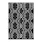 Homeroots 4' X 6' Black Geometric Machine Braided Distressed Area Rug With UV Protection 555633 - alternate 9