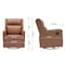 Flash Furniture Cash Swivel Glider Rocker Manual Recliner Chair, 270 Degree Swivel, USB/USB-C Charging Ports CY-RAC-536U-CGNPU-GG - alternate 10