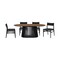 Homeroots Five Piece Brown and Black Oval Dining Set with Four Chairs 571721 - alternate 7