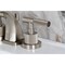 Kingston Brass Widespread Bathroom Faucet with Knurled Handle and Brass Pop-Up, Brushed Nickel KS4948KNL - alternate 5