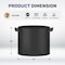 Yssoa Simple Deluxe Grow Bags 7 Gallon Planter Pots with Handles, Black, 5PK GLGROWBAG7X5BLKV2 - alternate 7