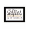 Homeroots No Selfies in the Bathroom 6 Black Framed Print Bathroom Wall Art 408132 - alternate 1