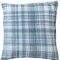 Homeroots 24" Blue Check Cotton Blend Throw Pillow With Embroidery 549443 - alternate 7