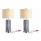 Jonathan Y Sulka 27 in. Ceramic/Iron Contemporary USB Charging LED Table Lamp, Navy/Chrome, 2PK JYL6615A-SET2 - alternate 14