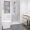 Anzzi Fellow Series 24 in. by 70 in. Frameless Hinged shower door in Brushed Gold with Handle SD-AZ09-01BG - alternate 1