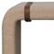 Homeroots 35in Beige and Brown Boucle and Solid Wood Upholstered Bench 723427 - alternate 8