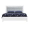 Homeroots White and Light Gray Ribbed Texture Wood And Upholstery Lighted Queen Bed Frame 564731 - alternate 6