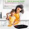 Nutrichef 3-Piece Baking Pan Set, Black NCRL3SBLK - alternate 5