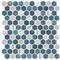 Andova Tiles Avery 1-in. Honeycomb Polished Upcycled Glass Floor and Wall Mosaic Tile (0.94 Square Feet Per Box) ANDAVE1243 - alternate 1