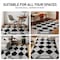 World Rug Gallery Diamond Pattern Shag Area Rug 2 ft x 3 ft Anthracite WR123ANTHRACITE2X3 - alternate 9