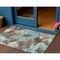 Homeroots 3' X 5' Khaki And Taupe Floral Washable Indoor Outdoor Area Rug 611004 - alternate 1