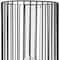 Homeroots 17" Black Abstract Metal And Glass Tabletop Hurricane Candle Holder 608394 - alternate 5