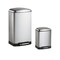 Happimess Ashley Rectangular 8-Gallon Trash Can with Soft-Close Lid with FREE Mini Trash Can, Platinum SIlver HPM1008A - alternate 1