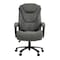 Homeroots Set of Two Gray and Black Adjustable Height Swivel Rolling Executive Office Chairs 638360 - alternate 1