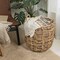 Happimess Laurel 19.49in Bohemian Hand-Woven Abaca Hamper Basket with Handles, Natural BSK1003A - alternate 1