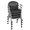 Regency Rico Classroom Training Mobile Stack Chair with Arms - Black, 4PK K306-BK-4PK - alternate 1