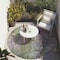 Homeroots 8' Round Purple Round Abstract Washable Non Skid Indoor Outdoor Area Rug 559609 - alternate 9