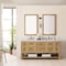 James Martin Vanities Breckenridge 72'' D Vanity, Light Natural Oak w/ Jasmine Pearl Top w/FreePower Wireless Charger 330-V72-LNO-FEJP - alternate 9