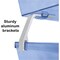 Acrimet Facility 2 Tier Letter Tray Side Load Letter Size Desktop File Organizer Plastic Clear Blue 253.2 - alternate 7