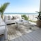 Homeroots 5' X 8' Taupe Beige And Ivory Abstract Washable Indoor Outdoor Area Rug 577758 - alternate 9