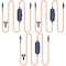 Delton Ascent Replacement 3.5mm Cable for Kids Learning Computer Headset Headphones 3-Pack, Orange S35 - alternate 1
