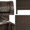 Happimess Darla 31.39-Gallon All-Weather Wicker/Metal Swing Top Hideaway Outdoor Trash Can, Brown HPM1202A - alternate 10