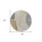 Homeroots 8' Taupe Beige And Gray Round Abstract Washable Indoor Outdoor Area Rug 582040 - alternate 7