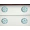 Homeroots Set of Eight Turquoise And White Ceramic And Metal Drawer Pull Knobs, 8PK 544428 - alternate 5