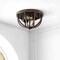 Jonathan Y Darlene 13" 2-Light Iron Rustic Farmhouse LED Flush Mount, Brown JYL7479A - alternate 10