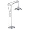 Homeroots 33" Silver Metal Adjustable Desk Table Lamp With Nickel Dome Shade 524296 - alternate 1